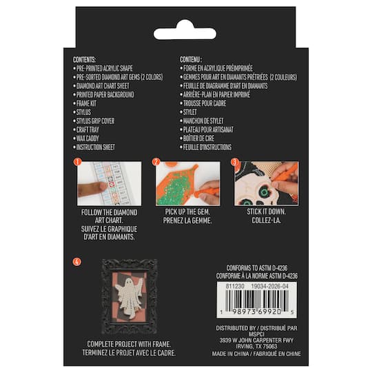 2" x 3" Ghost Acrylic Surface Diamond Art Kit with Frame by Make Market®